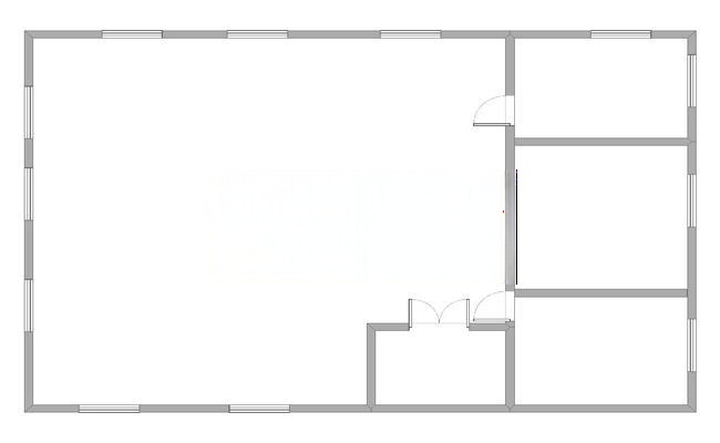 金沪路1228号 875m²办公室 2元/m²/天 简单装修