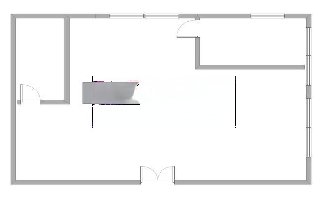 海德堡中心 150m²办公室 4.6元/m²/天 毛坯